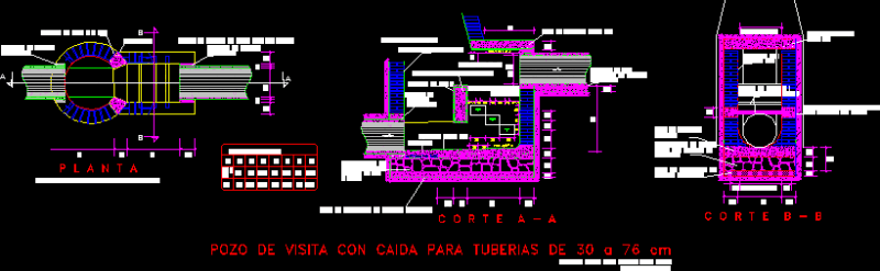 Manhole DWG Detail for AutoCAD