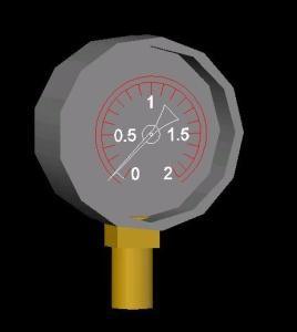Manometro 3D DWG Model for AutoCAD