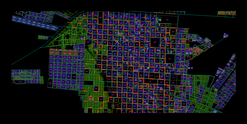 Map Caaguazu; Caaguazu DWG Plan for AutoCAD