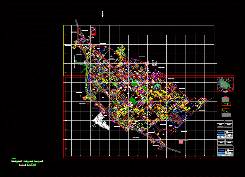 Map Carhuaz – Peru DWG Detail for AutoCAD