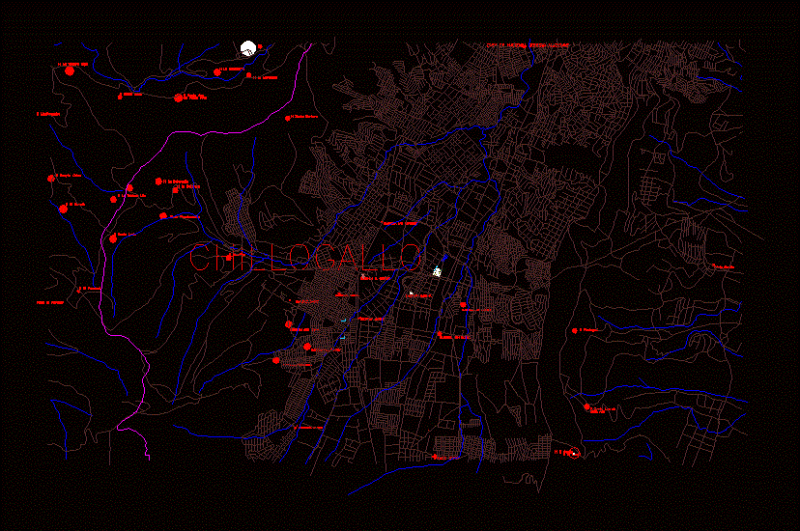 Map Chillogallo DWG Block for AutoCAD