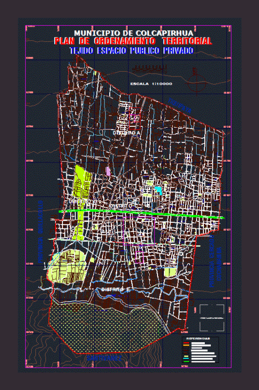 Map Colcapirhua DWG Block for AutoCAD