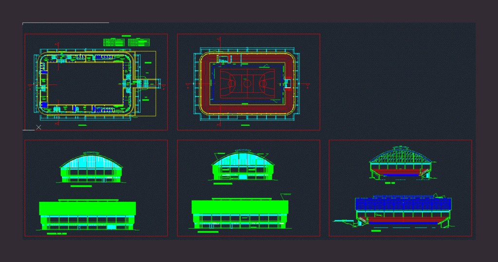 Map Coliseum DWG Block for AutoCAD