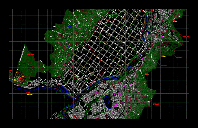 Map Huanuco DWG Block for AutoCAD