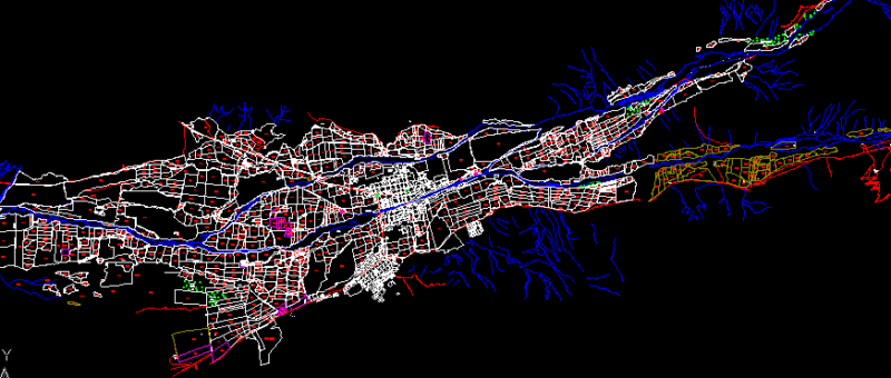 Map Nazca, Peru DWG Block for AutoCAD