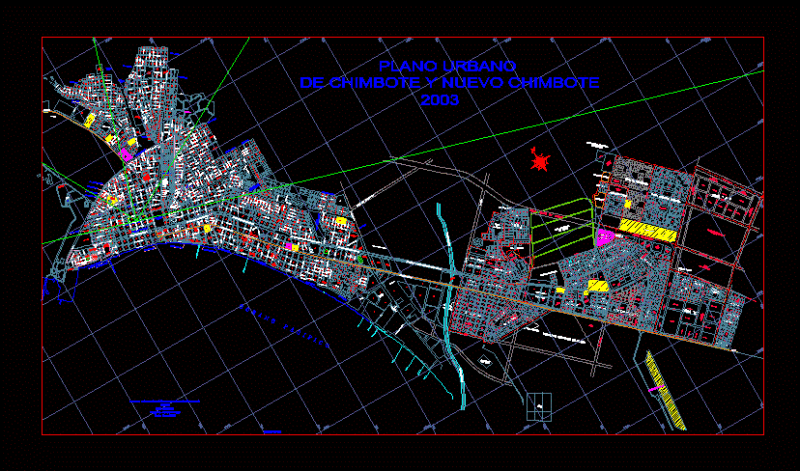 Map Of Chimbote – Peru DWG Detail for AutoCAD