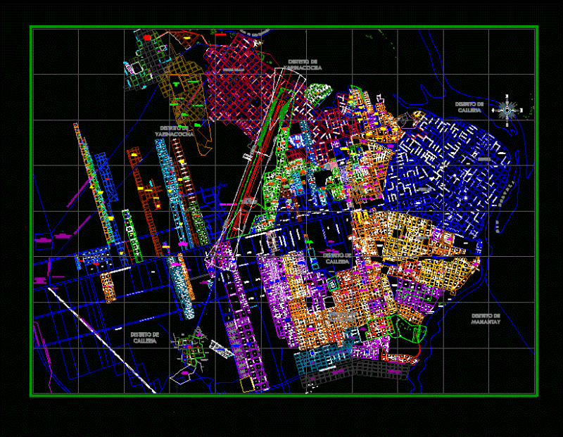 Map Pucallpa DWG Plan for AutoCAD