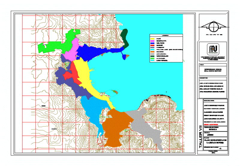 Map Segmentation Of Puno DWG Block for AutoCAD