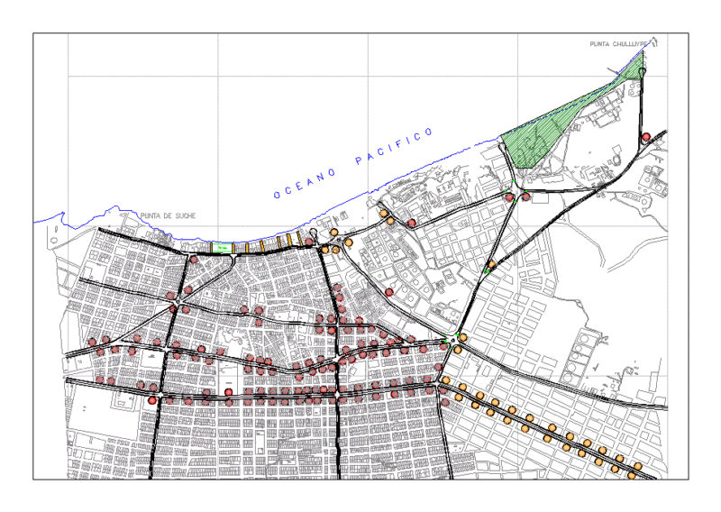 Map Suche Beach DWG Block for AutoCAD