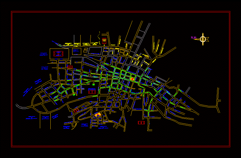 Map Survey Of The Province Of Lamas, San Martin Department Peru DWG Block for AutoCAD