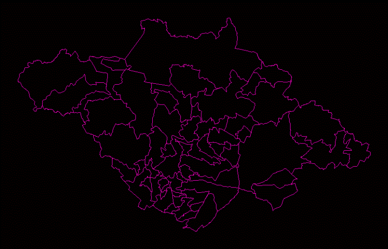Map Tlaxcala DWG Block for AutoCAD