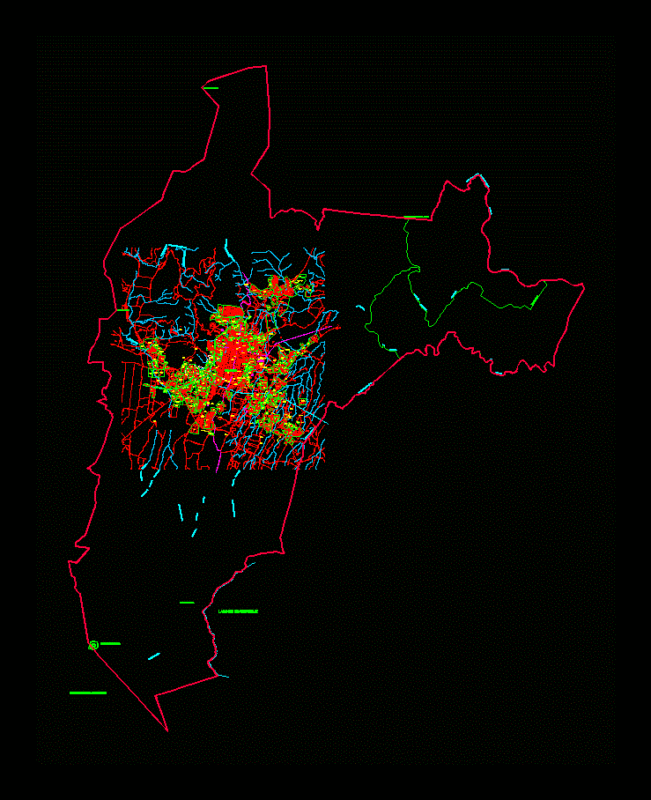 Maps El Salvador DWG Block for AutoCAD