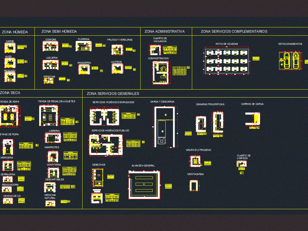 Market DWG Block for AutoCAD • Designs CAD