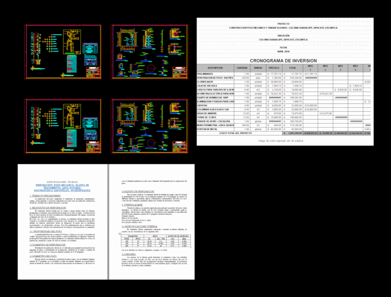 Mechanical Calculating Well – Water DWG Block for AutoCAD