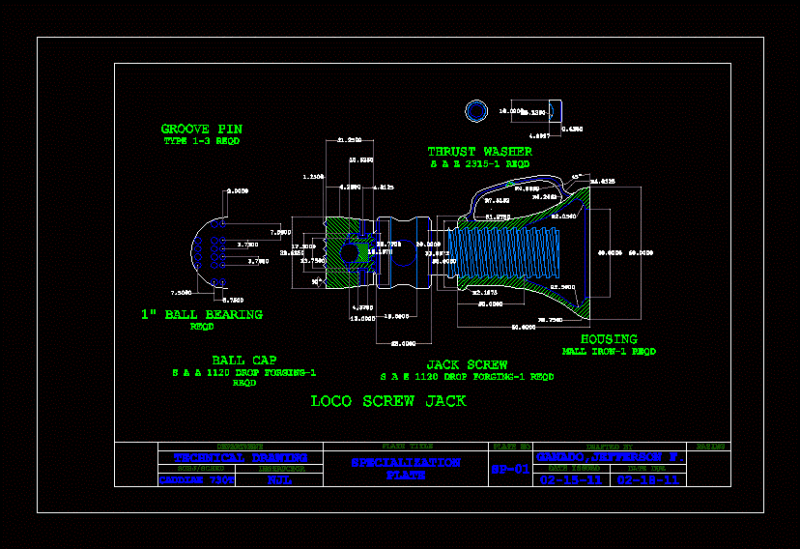 Mechanical Specialization Plate DWG Block for AutoCAD