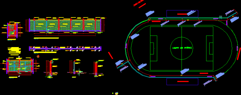 Mesh Olympic Stadium DWG Detail for AutoCAD