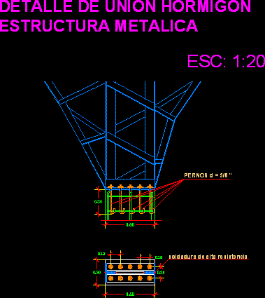 Metal Deck And Concrete Column DWG Detail For AutoCAD Designs CAD