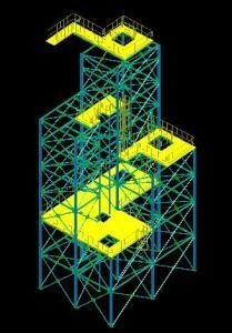 Metal Frame 3D DWG Model for AutoCAD