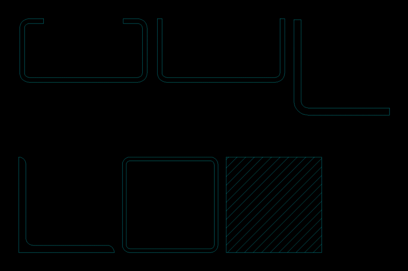Metal Parts DWG Block for AutoCAD
