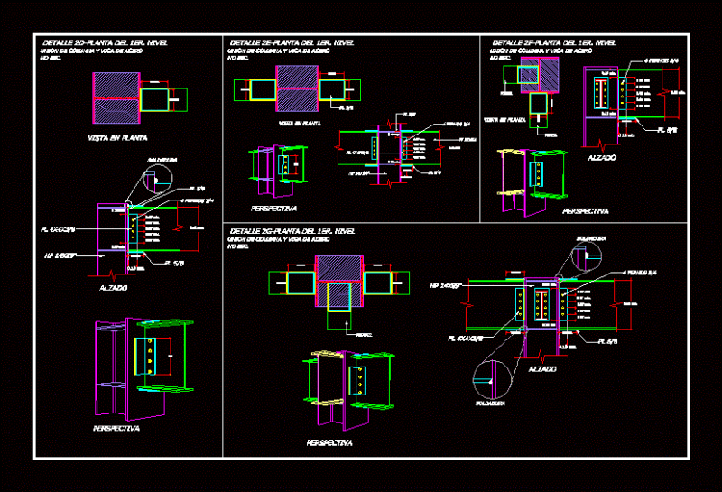 Metal Profiles DWG Block for AutoCAD