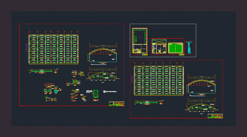 Metal Roof DWG Plan for AutoCAD