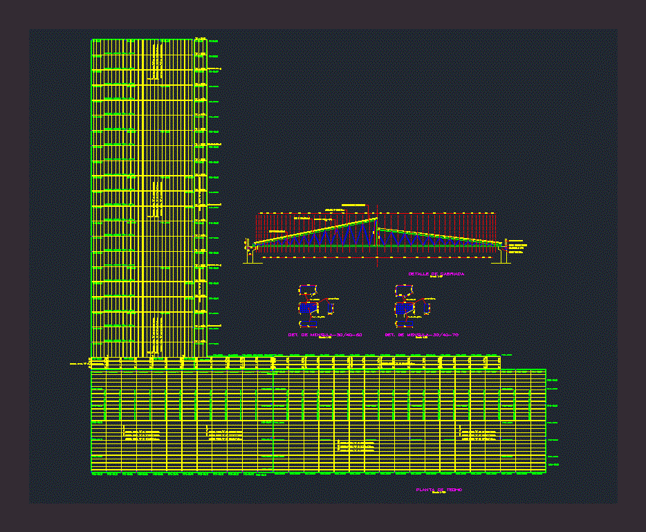 Metal Roof Structure DWG Detail For AutoCAD • Designs CAD