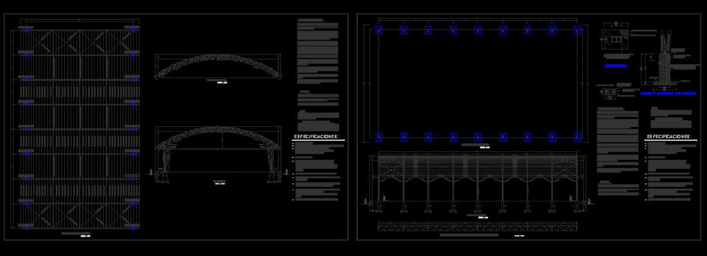 Metal Roofing Of Curve DWG Block for AutoCAD