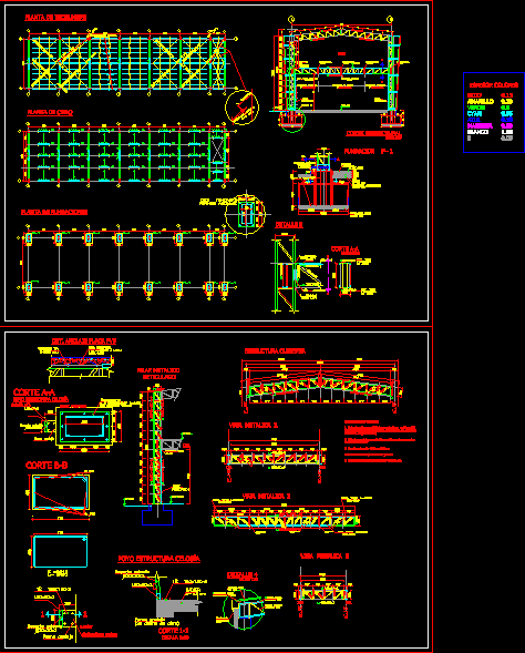 Metal Shed 2 Floors DWG Detail for AutoCAD • Designs CAD