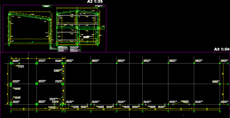 Metal Structure DWG Block for AutoCAD