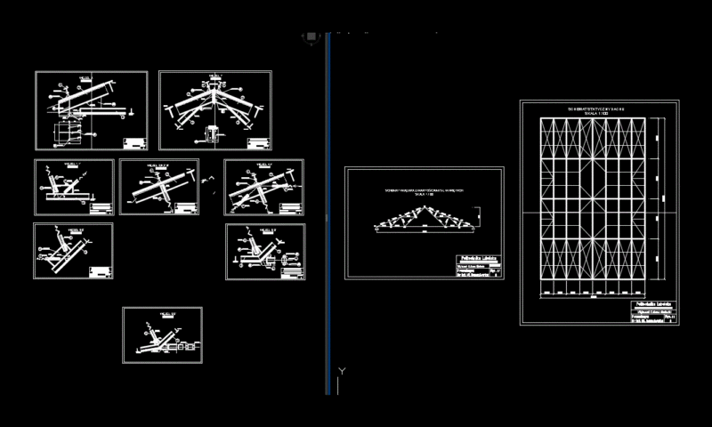 Metal Truss – 8 Meters In Detail DWG Detail for AutoCAD