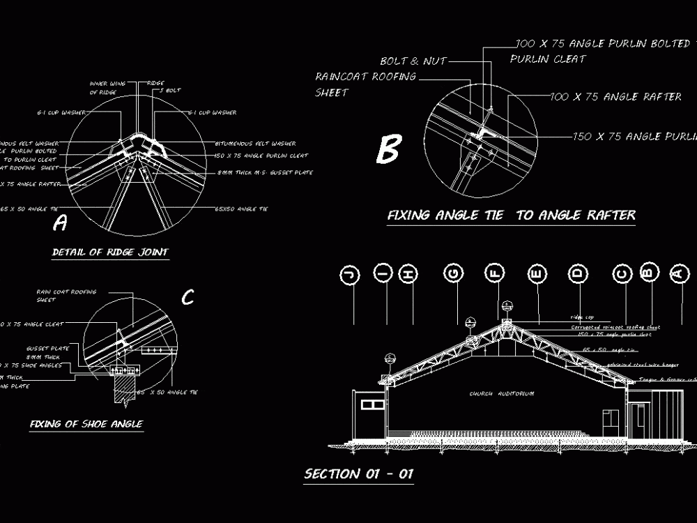 Roof Truss Details Dwg Free at Diane Eastland blog