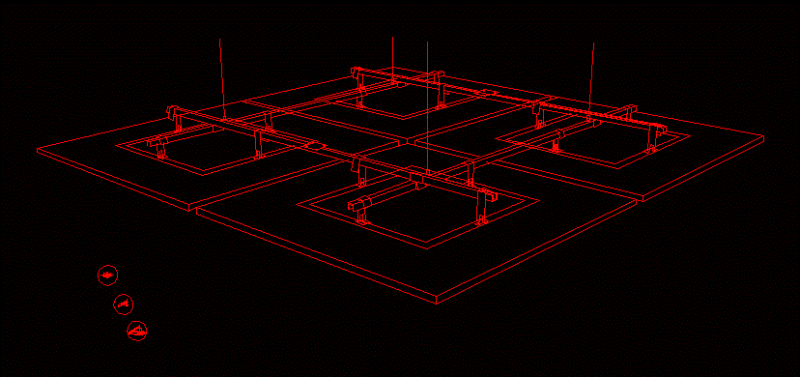Metallic False Ceiling DWG Block for AutoCAD