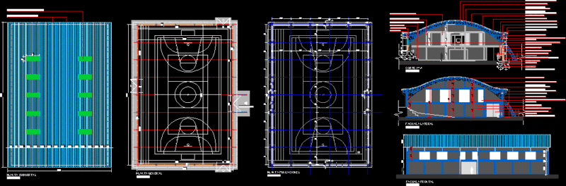 Metallic Profiles Shed DWG Full Project for AutoCAD