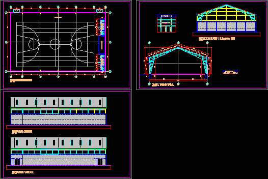 Metallic Warehouse DWG Block for AutoCAD  Designs CAD