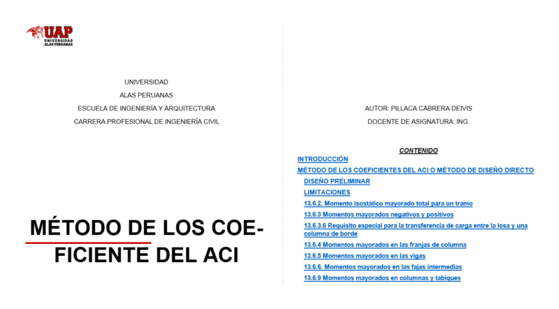 Method Of Ratio Of Aci DOC Word Document