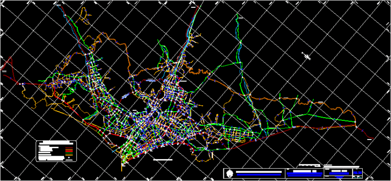 Metropoltinano Highway System DWG Plan for AutoCAD