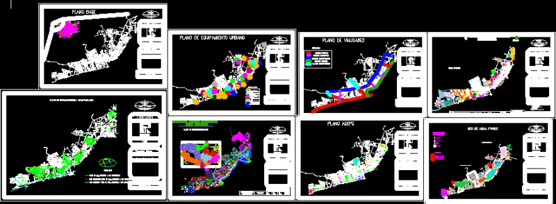 Mexico Urban Development Fractionation DWG Block for AutoCAD