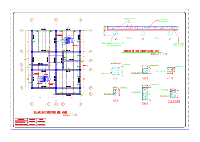 Mezzanine Floor DWG Block for AutoCAD