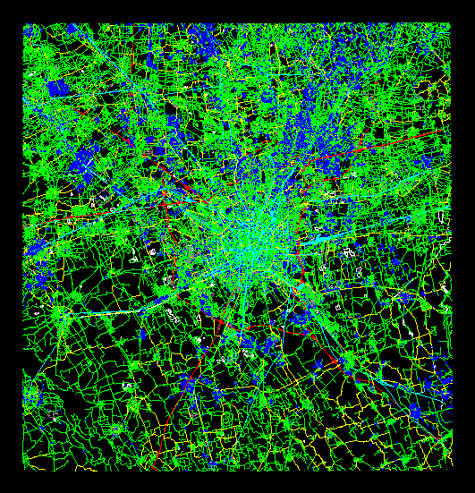 Milan City Map; Italy DXF Model for AutoCAD