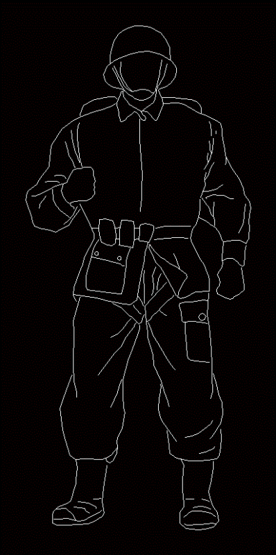 Military DWG Block for AutoCAD
