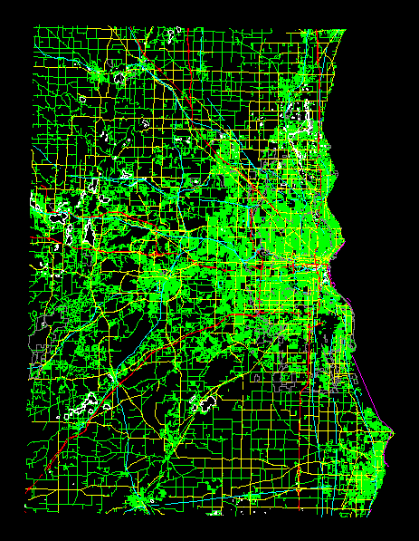 Milwaukee City Map; Usa DXF Model for AutoCAD • Designs CAD