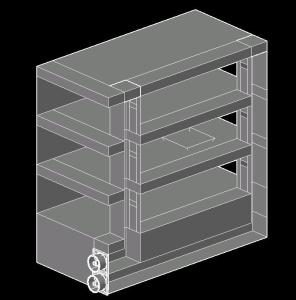 Mine Ventilation Level 3D DWG Model for AutoCAD
