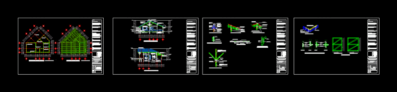 Module Structure Of Bamboo DWG Detail for AutoCAD