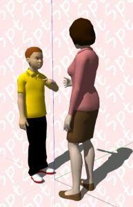 Mom And Son 3D SKP Model for SketchUp