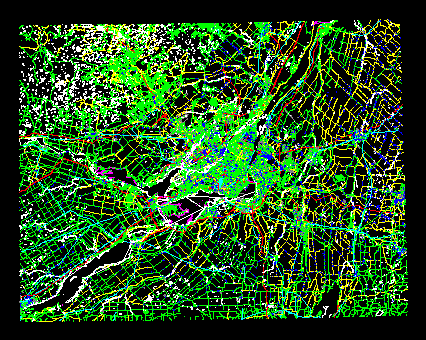 Montreal City Map; DXF Model for AutoCAD