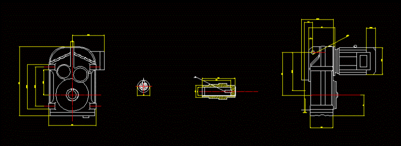 Motor DWG Block for AutoCAD