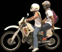 Motorcyclist Men 2D BMP Graphics Graphics