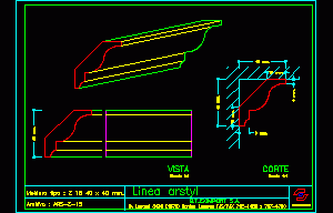 Moulding Of Plaster DWG Block for AutoCAD