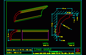 Moulding Of Plaster DWG Section for AutoCAD