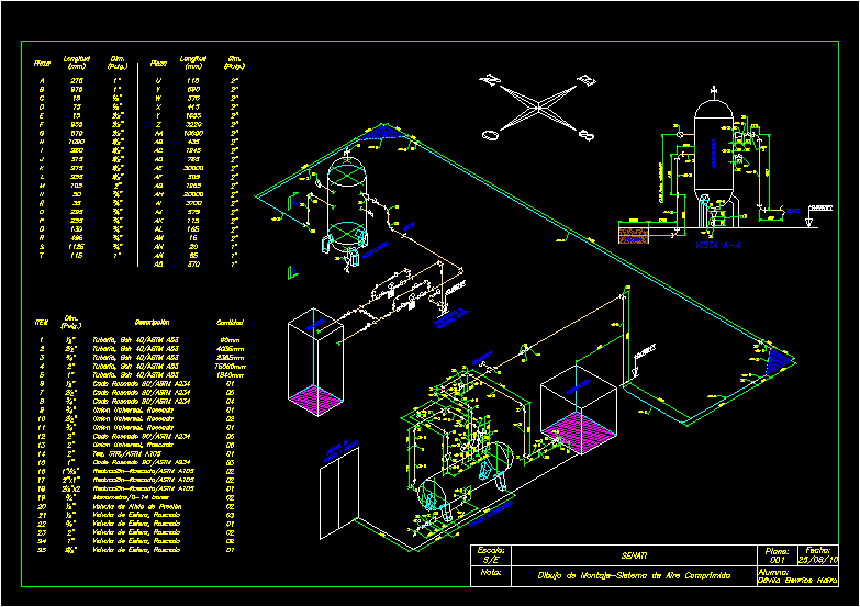 sample isometric drawing for piping